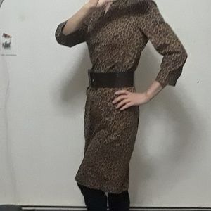 Leopard print dress